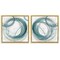 Stupell Industries Teal Circular Rings 2pc Floating Frame Set By Nan